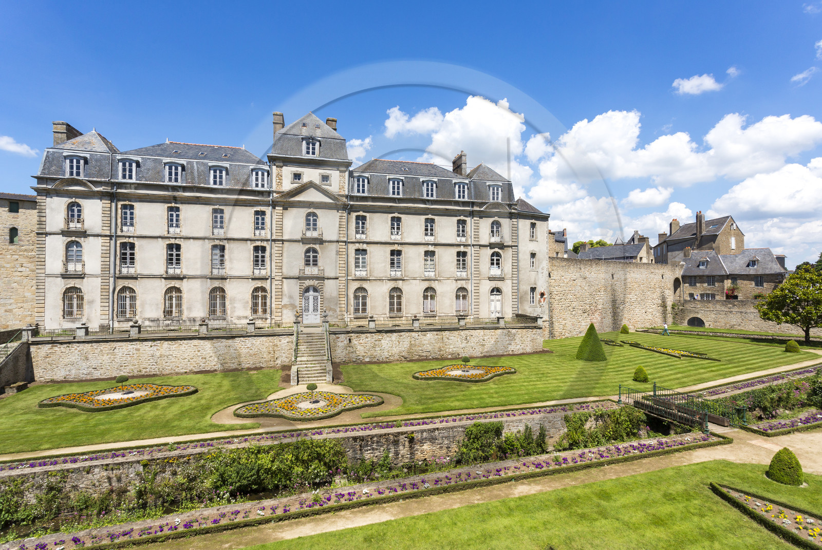 Le jardin et le château de l'Hermine à Vannes