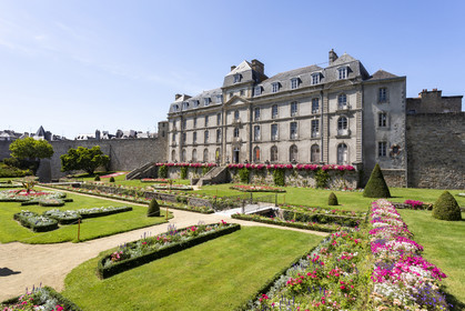 Le jardin et le château de l'Hermine à Vannes