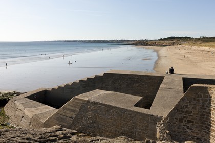 The beach of Loc'h in Guidel _ Morbihan