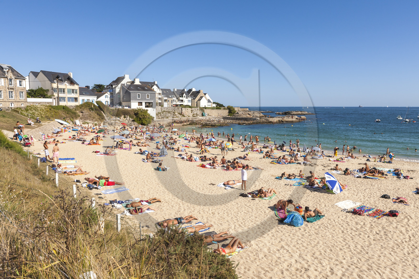 La plage du Pérello à Ploemeur
