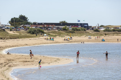 Beach of Bas Pouldu in Guidel