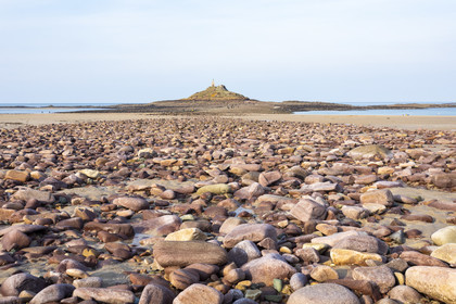 Plage de l'ilôt Saint-Michel à Erquy