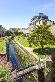 Le jardin et le château de l'Hermine à Vannes