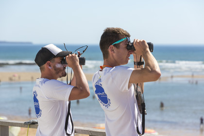 Surveillance des plages. Plage de la Falaise à Guidel.