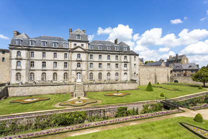 Le jardin et le château de l'Hermine à Vannes